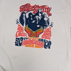 AEROSMITH NWOT Official T-Shirt - Boston 50th Anniversary - NEW from Fenway XXL